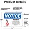 Signmission No Pets Service Animals Allowed, 24 in W x Rectangle, Vinyl Decal OS-2PACK-NS-D-1824-L-16174 - alternate 5